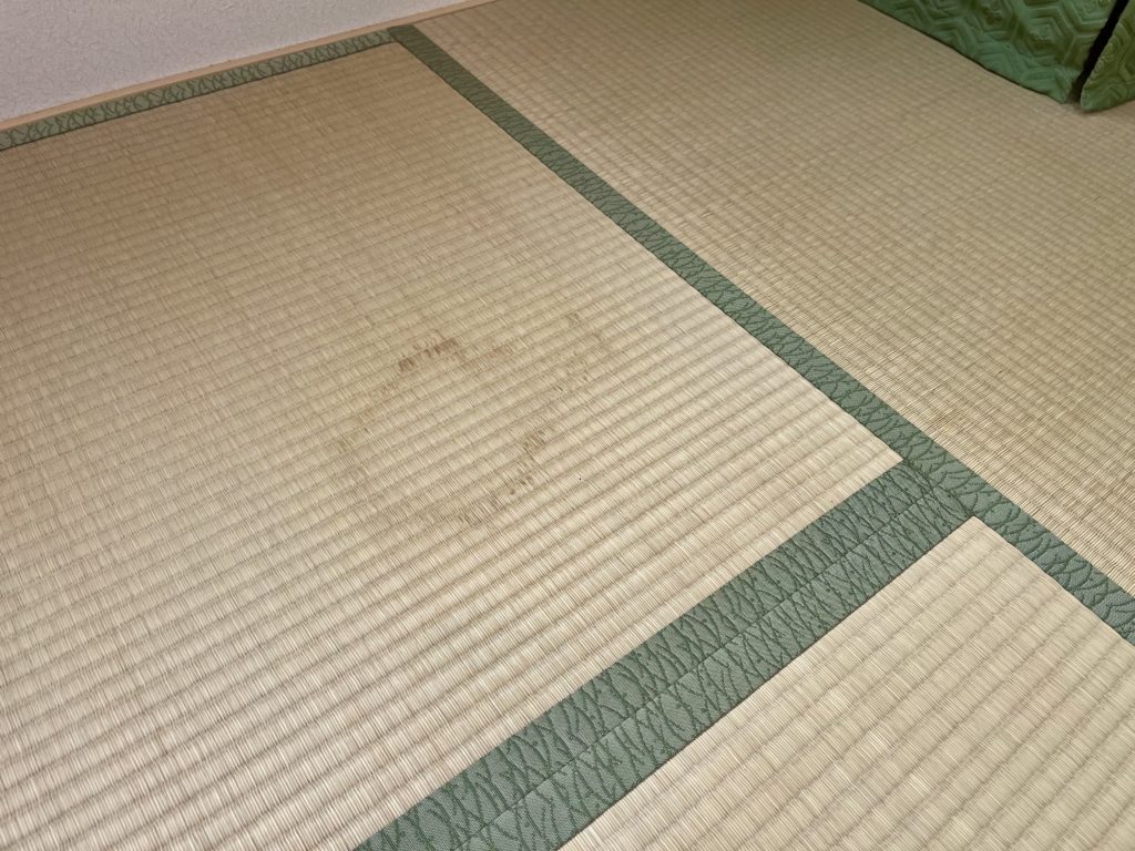 畳のシミの写真
