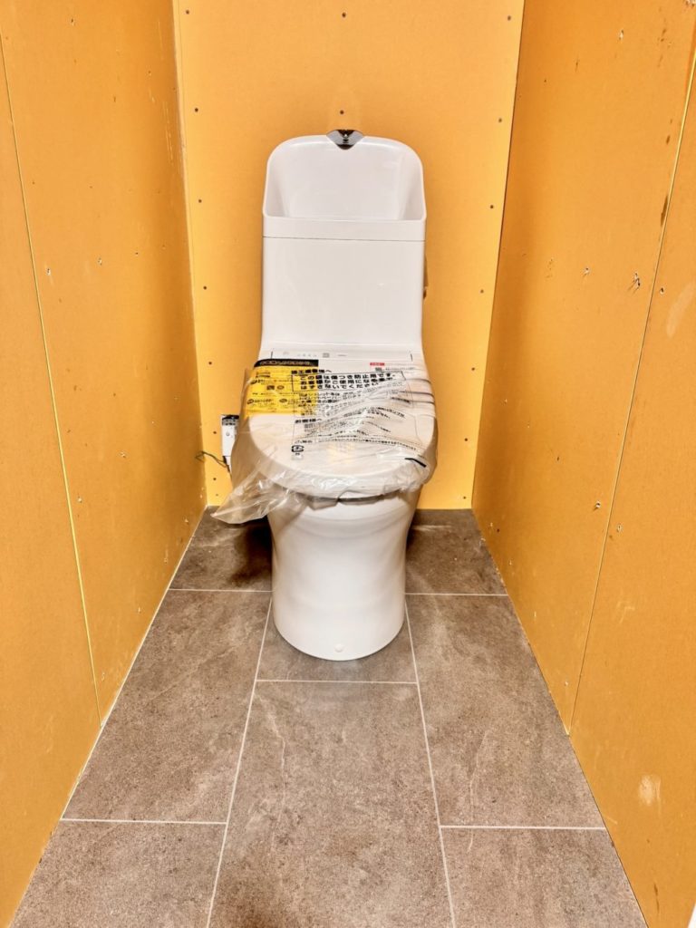 トイレ設置後の画像
